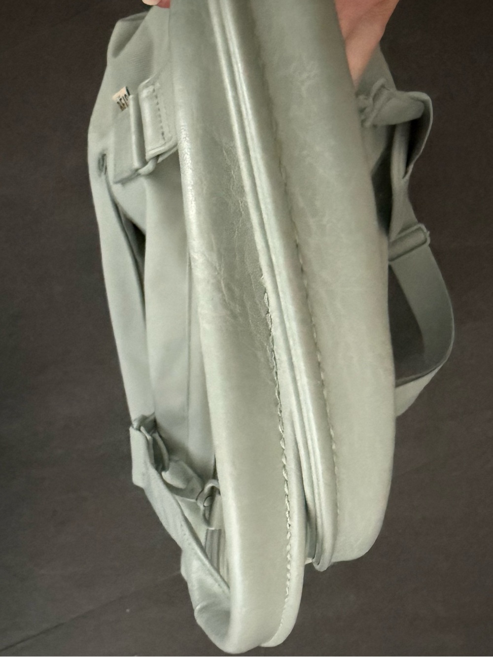 BEIS The Mini Weekender in Slate with Detachable Strap - Picture 5 of 6